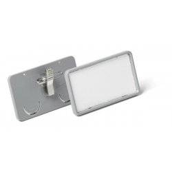 Durable 8130 10 Clip-Card W.Combi-Clip Landscape 40 X 75mm Grey